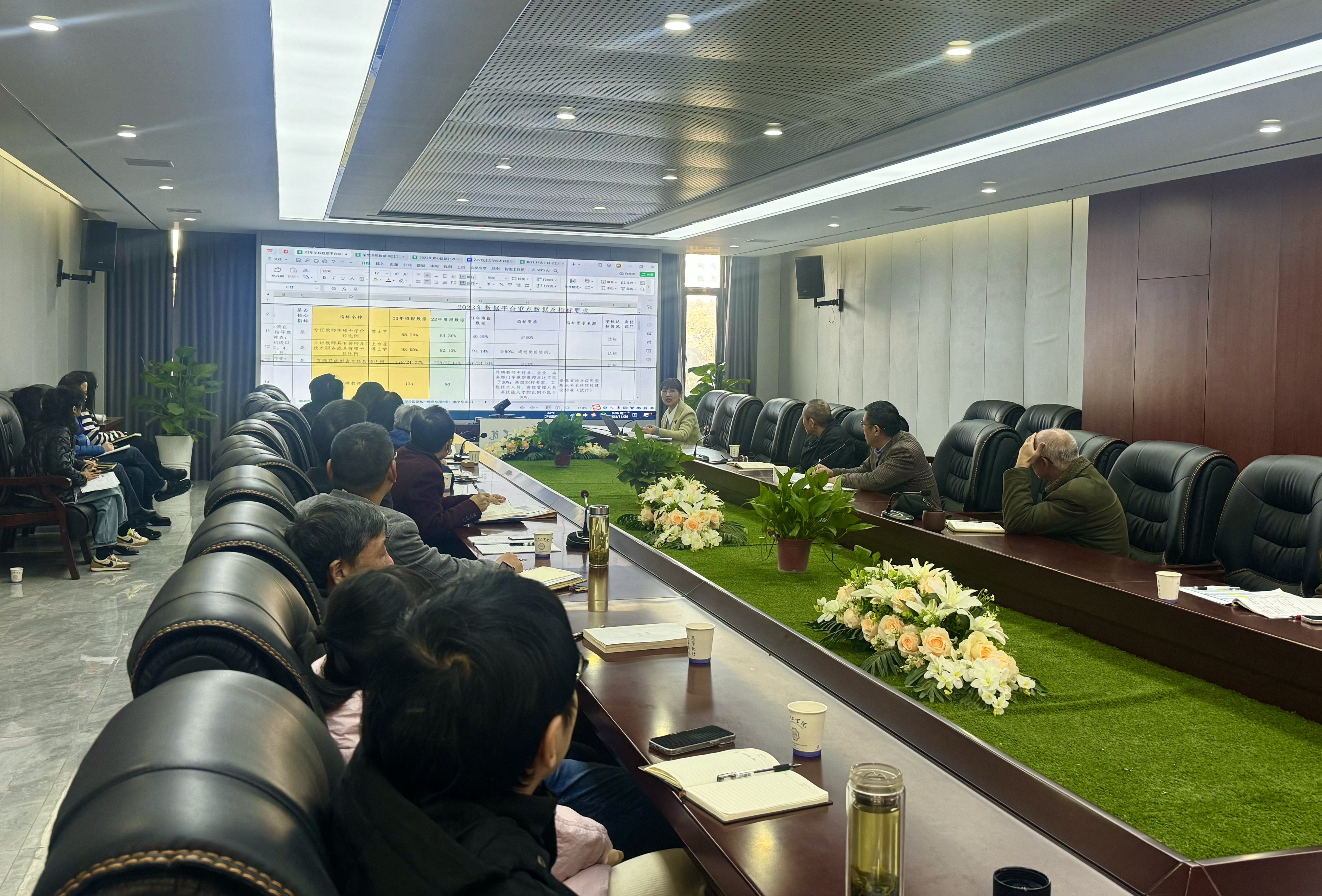 我校召开2023年“高等教育质量监测国家数据平台”数据审核会议