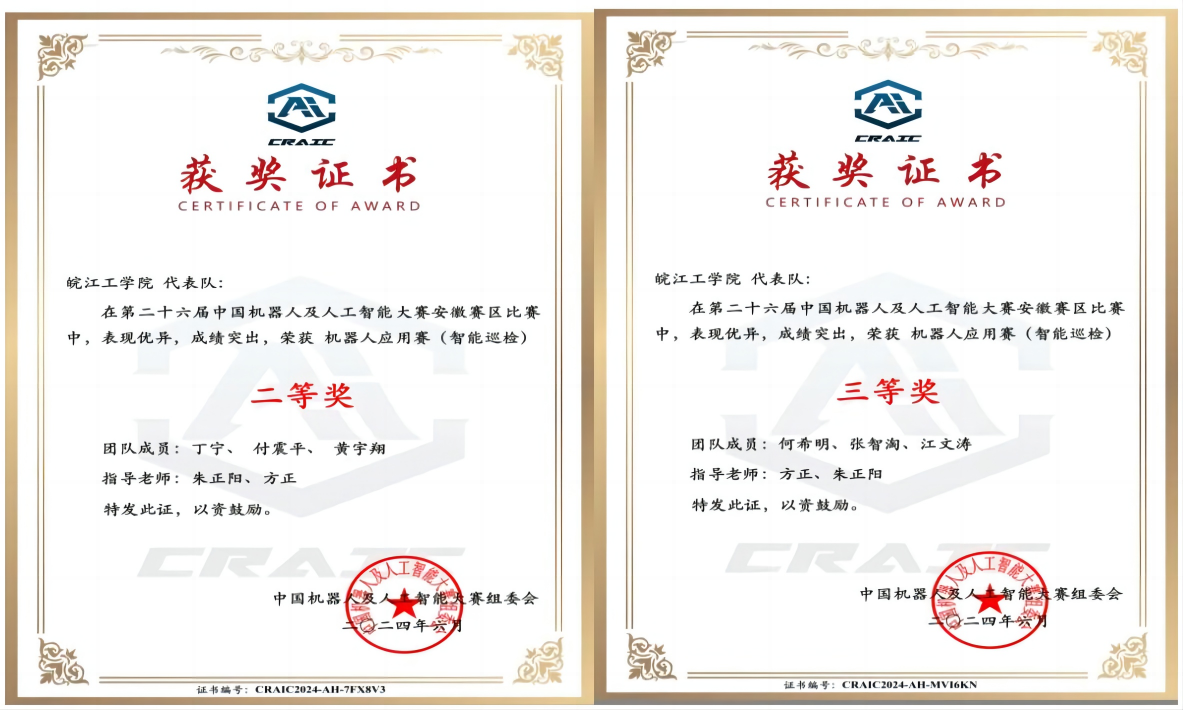 我校学子在中国机器人及人工智能大赛安徽省赛中喜获佳绩