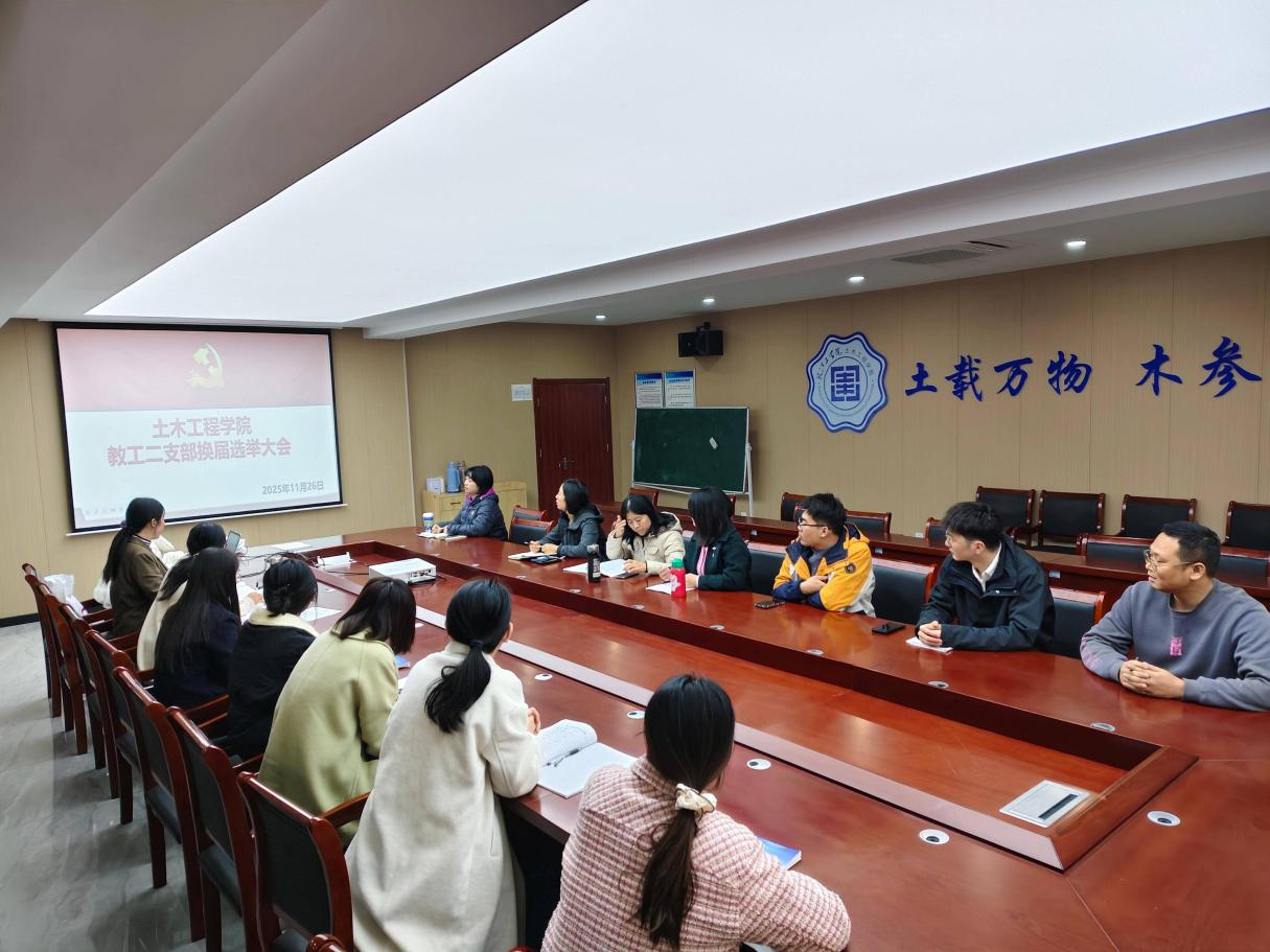 <strong>土木工程学院教工二支部召开换届选举大会</strong>